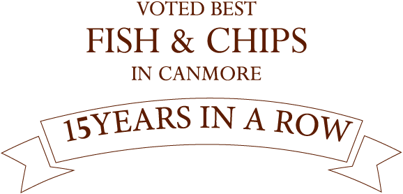Best Fish and Chips 15 Years in a Row Banner